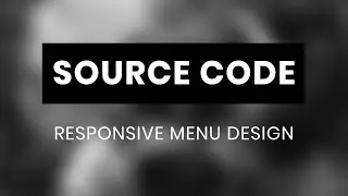 Responsive menu design ( source code )