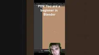 POV: You're a Beginner in Blender 3D | Hilarious Learning  #blender3d #3d