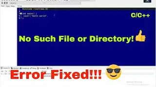 No Such File or Directory Error | C C++ Compiler | Library found Problem Solved.