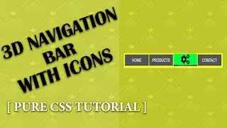 Navigation Bar With Icon Using Html And CSS - CSS Horizontal Menu Bar with Icons 