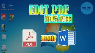 How to Edit PDF File in Laptop | How to Edit PDF File in Word |  How to edit a pdf | HINDI