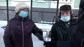 Автобусы замерзли