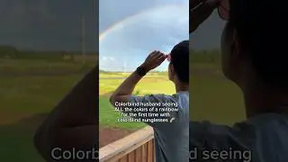 Colorblind & seeing ALL the colors of the rainbow for the first time w/ colorblind glasses 🌈🕶️