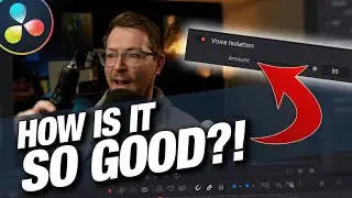 VOICE ISOLATION?! New Feature for Davinci Resolve Studio 18.1!