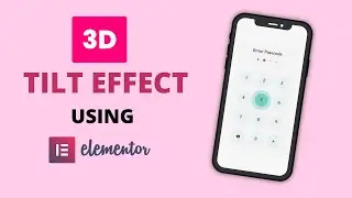 Create 3D Tilt Effect/animation On Wordpress Website Using Elementor Pro || DCreato Academy