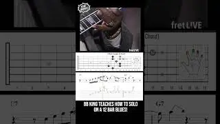 BB Teaches Soloing On a Blues Progression! #guitarlesson #bbking #shorts #bluesguitar