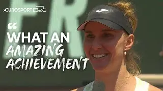 Maia Reacts To Becoming First Brazilian Woman In 45 Years To Reach Semi-Final! | Eurosport Tennis