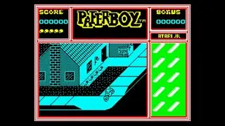 Paperboy ZX Spectrum Gameplay