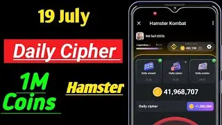 hamster Kombat 19 July daily Cipher code ! hamster Kombat daily Cipher 19 July! 19 July daily Cipher