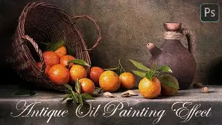 Photoshop: How to Create the ANTIQUE OIL PAINTING Effect.