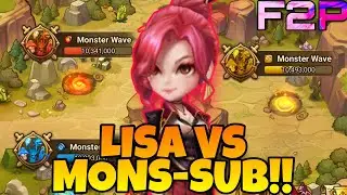 LISA BREAK MONSTER SUBJUGATION !!! FIRE WIND WATER MONSTER WAVE - SUMMONERS WAR