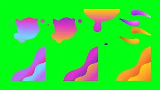 Animated SHAPES // BLOBS Green Screen