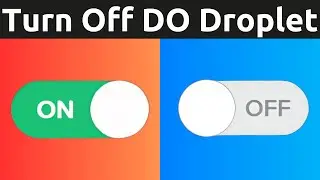 How To Turn Off Or On DigitalOcean Droplets