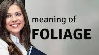 Foliage | meaning of FOLIAGE