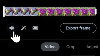 How to mute the audio in a video using Google Photos on an Android phone