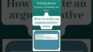 How to Write an Argumentative Essay