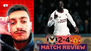 HORRIFIC WATCH ! STRUGGLED AGAINST LEAGUE 2 OPPOSITION! NEWPORT 2 MANCHESTER UNITED 4 MATCH REACTION