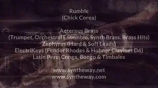 Virtual Brass, Rhodes, Clavinet and Latin Percussion VST VST3 Audio Units: Rumble (Chick Corea)