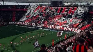 Bayer Leverkusen vs VfL Wolfsburg Luverkusen Fans Support| Xabi Alonso's 'Meister Tifo' | Bundesliga