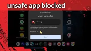 unsafe app blocked meaning in Hindi