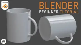 Blender beginner tutorial - How To Create A Coffee Mug Coffee In Blender