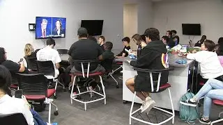 SJ State students host debate watch party, discuss what issues concern them