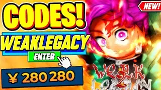 ⚠️New⚠️ ALL WORKING CODES For Weak Legacy 2 2024 - Roblox Weak Legacy 2 Codes 2024