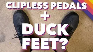 Can you ride clipless pedals with duck feet?