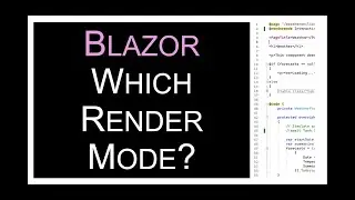 Blazor Render Modes in .NET 8 and which Web App Template to choose
