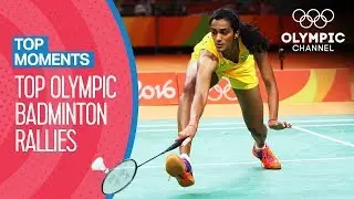 Top 10 Badminton Rallies at the Olympic Games! | Top Moments