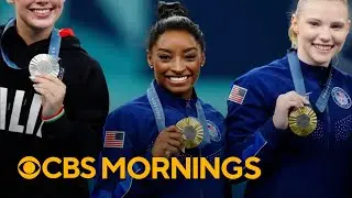 Simone Biles leads U.S. womens gymnastics to team gold medal at Paris Olympics