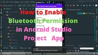 How to give Permission Bluetooth and enable in Android Studio Project App in Hindi for Beginners