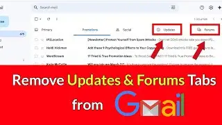 How to Remove Updates & Forums Tab from Gmail?