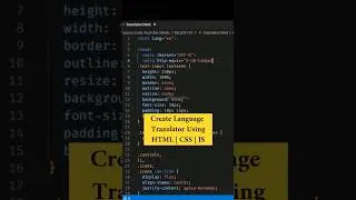 Create Language Translator For Website Using HTML | CSS | JS - Source Code in Description Box