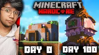 I SPEND 100 DAYS BUILDING IN HARDCORE - MINECRAFT IN HINDI