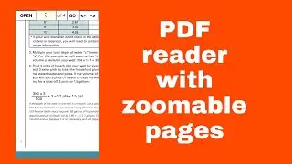 Create PDF reader with zoomable pages in Sketchware