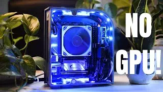 No GPU PC Build | Ryzen APU | Custom 3D Printed PC Case