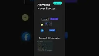 Animated Hover Tooltip #coding #learnhtml5andcss3