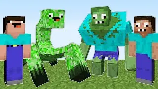 НУБ КРИПЕР ПРОТИВ ПРО ЗОМБИ МУТАНТ В МАЙНКРАФТ ! НУБИК И ТРОЛЛИНГ ЛОВУШКА В MINECRAFT