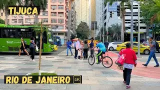 Saturday Walking through the Tijuca Neighborhood | Rio de Janeiro, Brazil 【4K】 2024