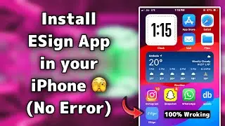 ESign App not installing in iphone problem fixed | How to install Esign in iphone | esign ios