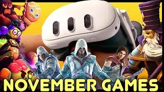 BIGGEST Month for VR: 10 New QUEST 3 Games in November You NEED to Play!