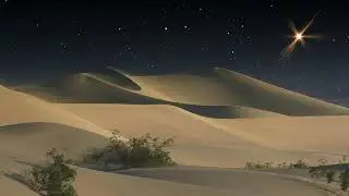 A guiding star in a desert sky , 4K | Premium Video | Stock Video | Without watermark