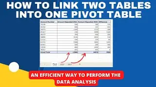 How to combine two tables into one pivot table Step-by-Step Tutorial| Power pivot | Use power pivot