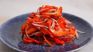 Улетный ПЕРЕЦ по-корейски! Очень вкусная и сочная закуска из болгарского перца