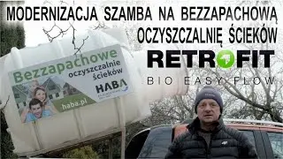 Modernizacja szamba na oczyszczalnię ścieków. Retrofit BIO EASY FLOW - bezzapachowe rozwiązania.