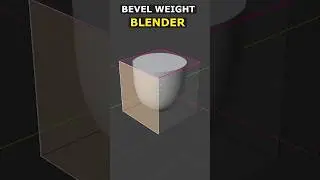 Try Bevel Weight - Blender Pro Tip #3d #blender #blender3d