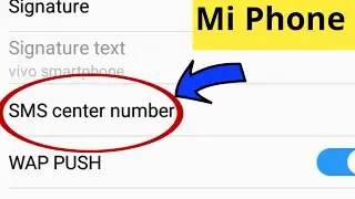 Sms Center Number In Redmi Phones !! Mi Mobile Sms Center Setting