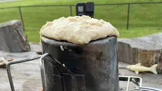 Canteen Cup Bannock Cooking