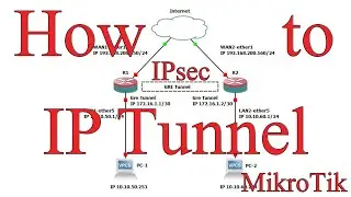 How to Configuration IP Tunnel + IPsec Site to Site in MikroTik router